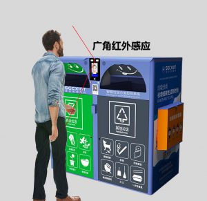 STB-720L笑臉門分類回收桶系列智能版
